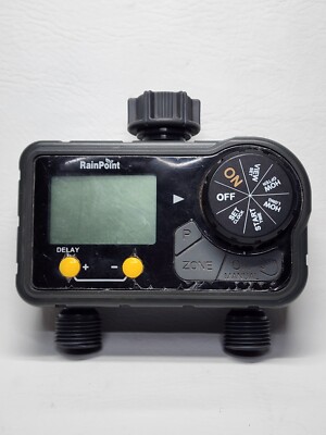 Rainpoint 2-Zone Digital Sprinkler Timer Hose Water Timer , MODEL #ITV201P