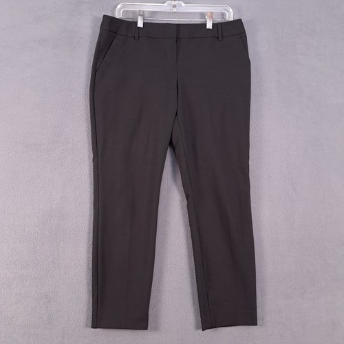 Express Dress Pants Womens 8 Black Columnist Straight Business Casual Tailored