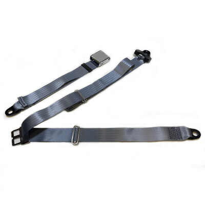 Three Point Lap 3 point Lap & Diagonal Seatbelt for Classic Car - SILVER GREY | eBay UK