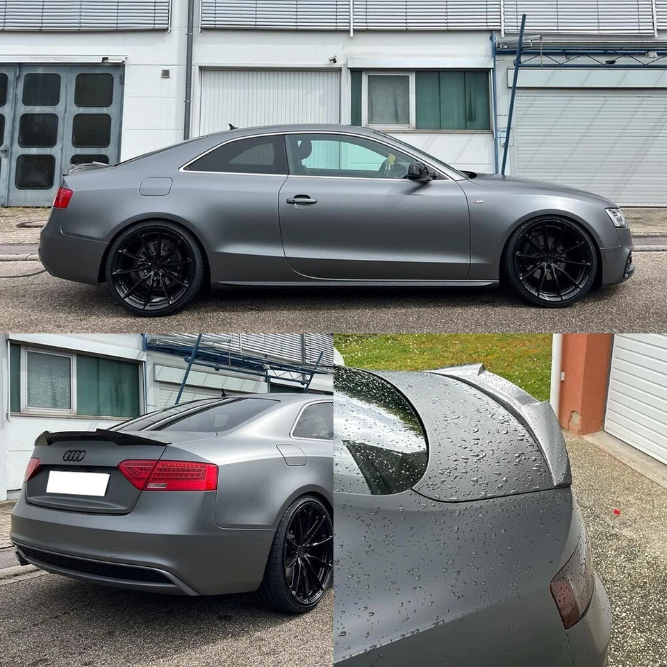 For AUDI A5 B8 B8.5 Coupe 2Door 08-16 Carbon Fiber Trunk Wing Spoiler Not S5 Foto 4 de 4