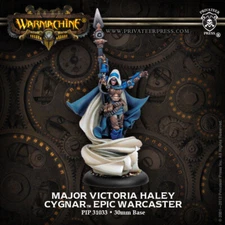 Warmachine PIP31033 Major Victoria Haley Warcaster (Cygnar) Female Mage Hero