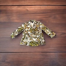 Requirements Spring Bouquet Green White Monstera Lined 4-button Jacket Sz 8 Nwt