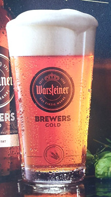 2 Original Brewers Gold Gläser Biergläser Sammler Warsteiner Black Gold edition