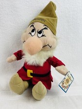 Disney The Seven Dwarfs Plush Grumpy Dwarf Doll 11 Toy Factory Plush With TAG