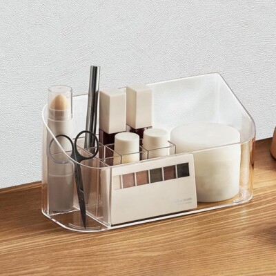 2er Pack 9 Abschnitt Schublade Organizer, Acryl Make-up Badezimmer Organizer