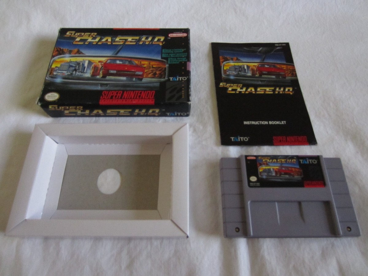 Taito Super Chase H.Q. (SNES) | Super Nintendo | CIB Complete Box