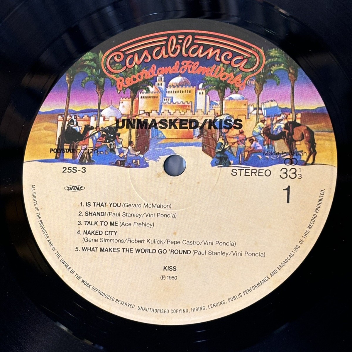 KISS Unmasked JAPAN LP RECORD 25S-3 w/ OBI + JAPANESE INSERT KISS Unmasked JAPAN LP RECORD 25S-3 w/ OBI + JAPANESE INSERT