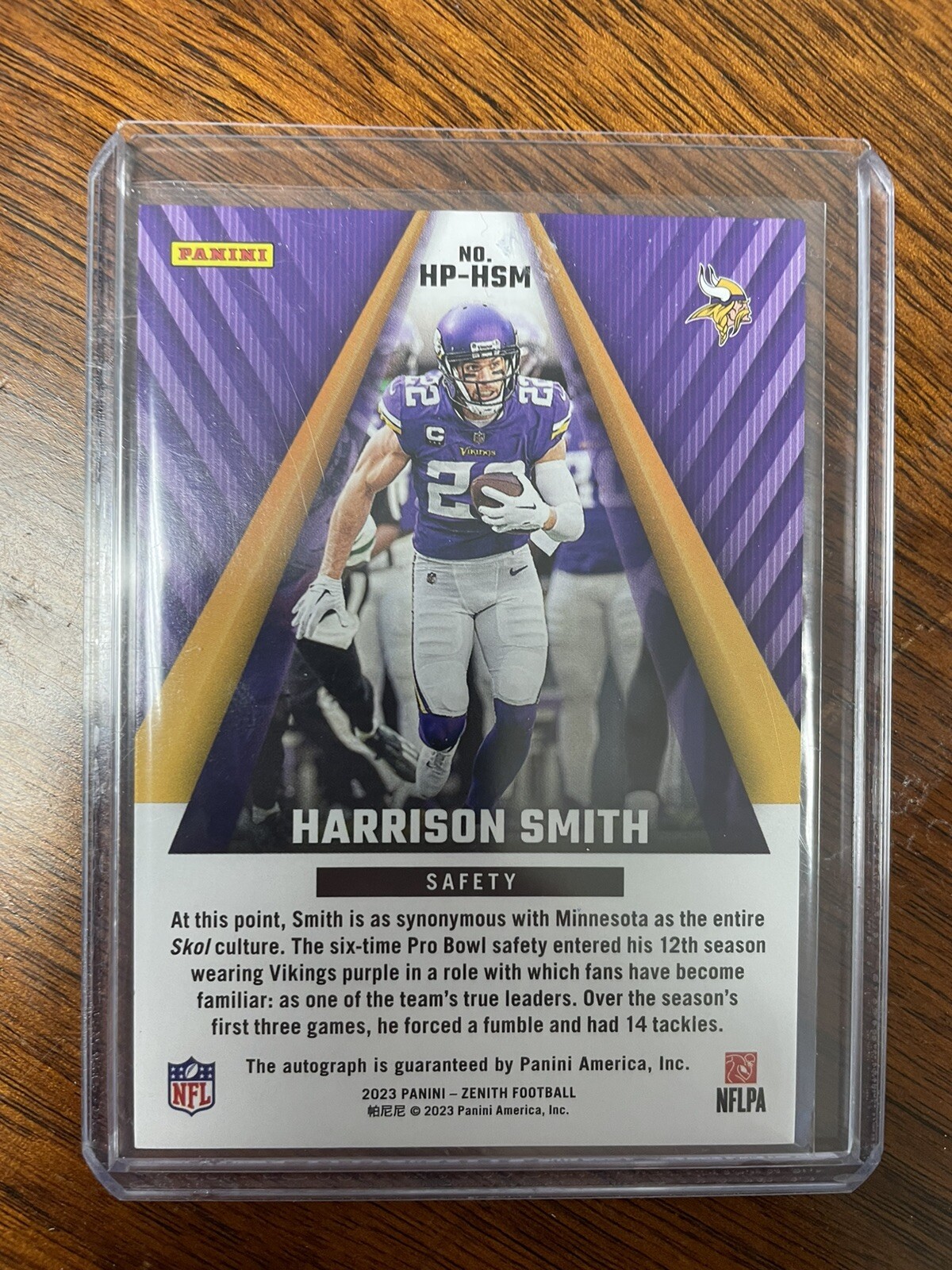 2023 Panini Zenith HARRISON SMITH High Point Signatures Auto /50