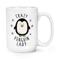 VerrüCkte Pinguin Damen 426Ml Groß Becher Tasse - Groß Lustig Süß