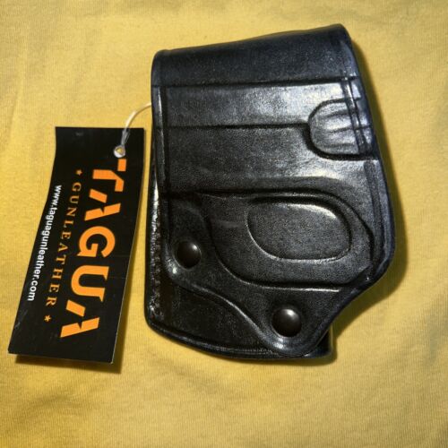 Tagua Holster Kahr PM45 Left Handed. YSH-1156 Black 100% Cowhide Leather - Afbeelding 1 van 5