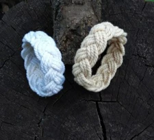 Cotton cord nautical bracelet Wrap summer beach bracelet Sailor knot bracelet