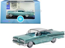 1959 PONTIAC BONNEVILLE COUPE GREEN 1/87 HO DIECAST MODEL CAR OXFORD 87PB59003