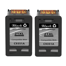 Black Ink For HP 21 21XL 22 22XLDeskJet 3910 3920 3930 3940 OfficeJet 4310 4315