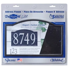 Whitehall Bronze Design-It Lite Address Plaque 11" x 7" Rectangle Plaque Bronze