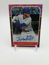 2021 Donruss Edward Olivares SP/199 Auto No 87S-EO Pink Firework🔥📈⚾️/199