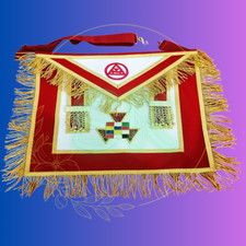 Masonic Royal Arch Past High Priest Hand Embroidered Premium Quality Apron