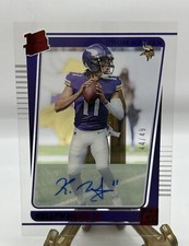 2021 Panini Clearly Donruss Rated Blue 44/49 Kellen Mond #57 Rookie Auto RC