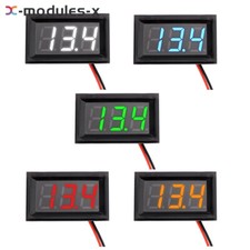 0.56" Waterproof Mini LED Digital Voltmeter Voltage Tester Gauge 4.5-30V 3 Digit