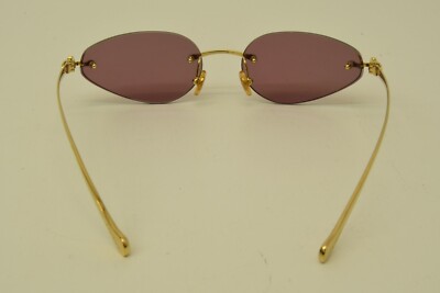 Authentic Cartier Spotted Panther Sunglasses 18 130 Oval Rose Pink