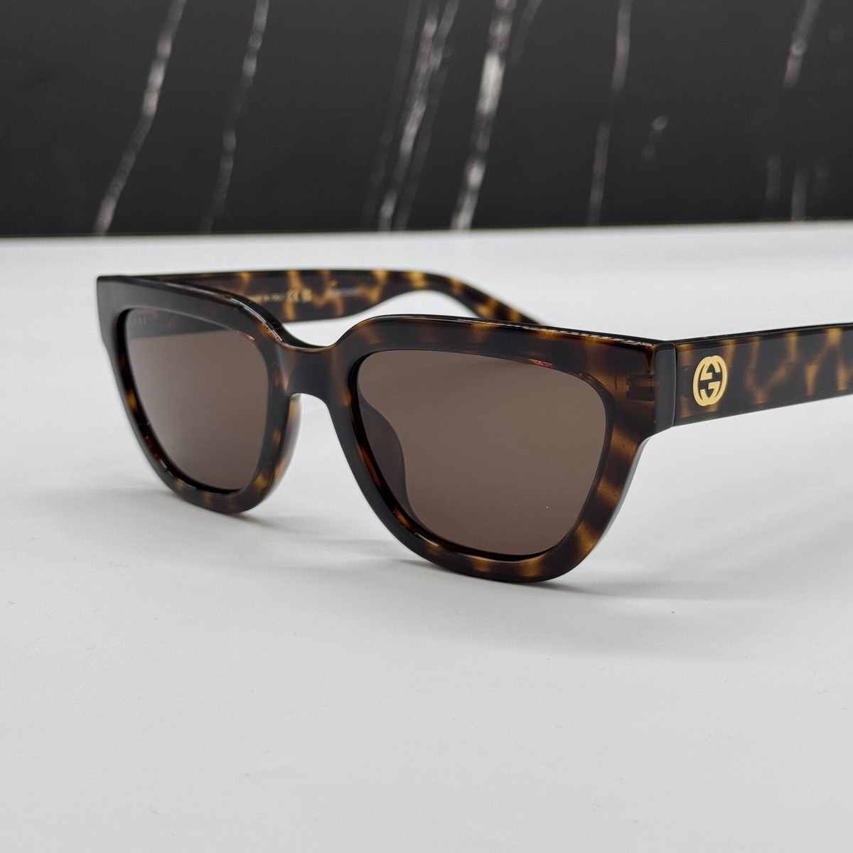 NEW GUCCI SUNGLASSES GUCCI GG1578S 002 HAVANA EYEWEAR Buy Sunglasses Gucci Gg logo GG1578S 002 54-20 Tortoise at  main image 3