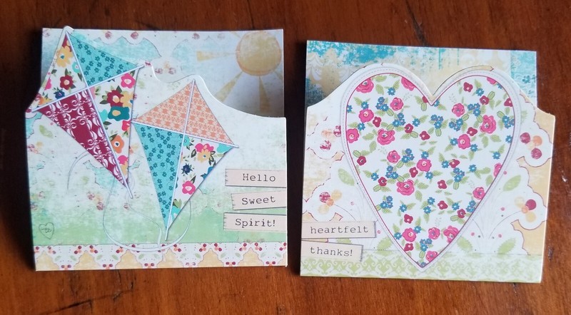 16 boxed ELLIE CLAIRE Diecut Cards -3 1/2 x 3 1/2"