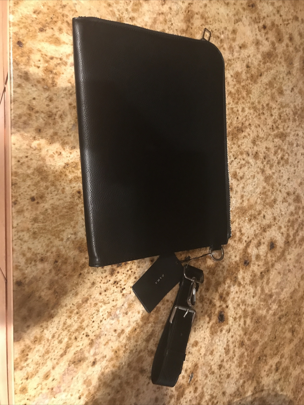 Zara MEN’s Tablet Black Carrying Case Bag With Adjustable strap NWT Was