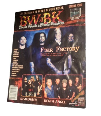 Brave Words & Bloody Knuckles Bw & Bk June 2004 FEAR FACTORY DISMEMBER CLUTCH