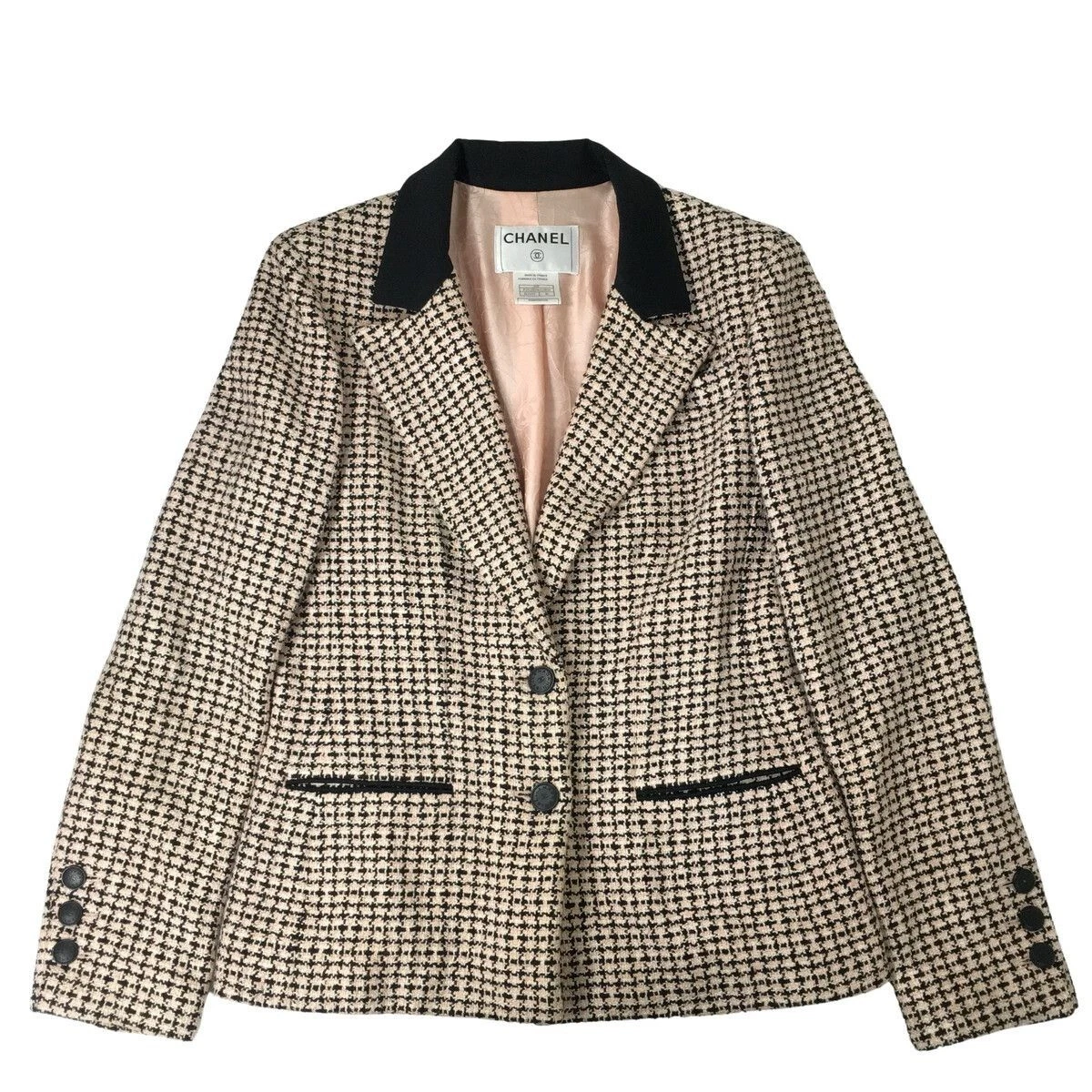 Giacca blazer CHANEL tweed 02P 2002 donna 40