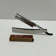 Vintage Weck Hair Shaper Straight Razor and Blades