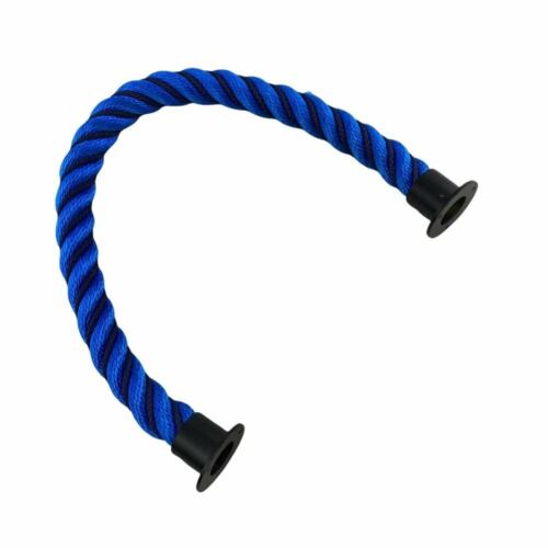 24mm Blue Softline Barrier Rope Wormed In Navy C/W Cup End Fittings