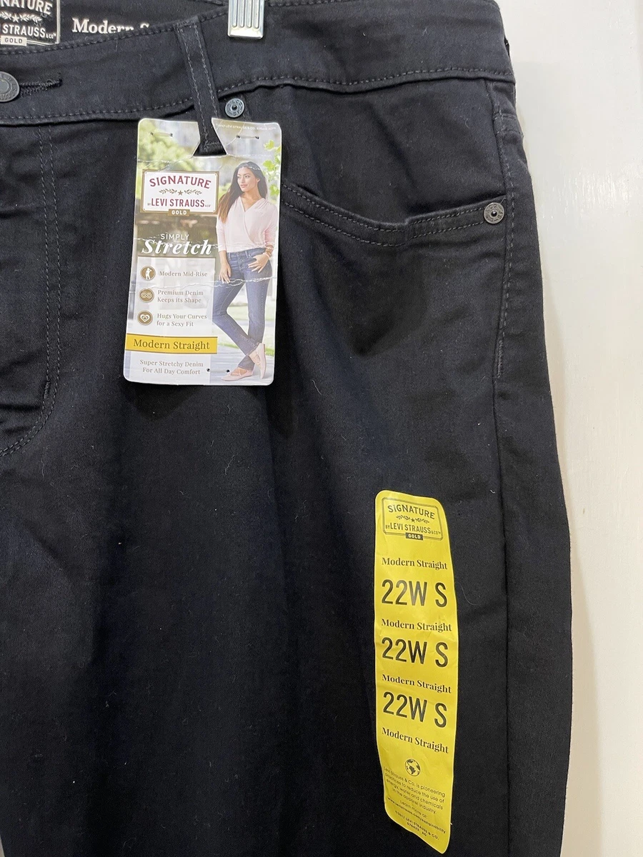 Signature levi strauss simply stretch modern straight outlet