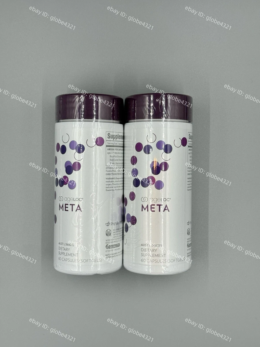 3 Packs De Compléments Nu Skin Ageloc Meta Dietary - 120 Gélules Par Boîte, Exp. 10/2026 - Fabriqué USA