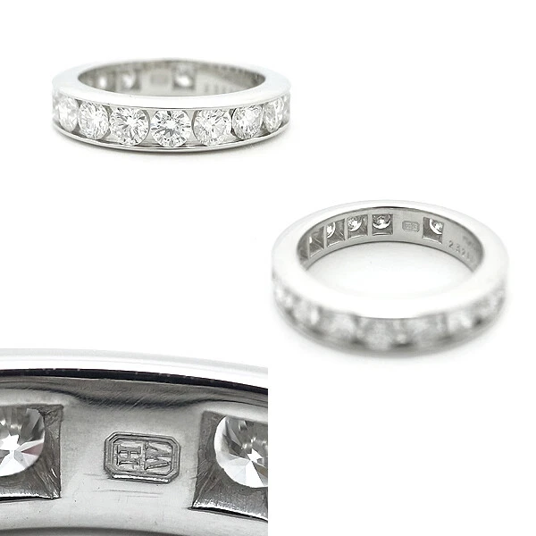 HARRY WINSTON Set canali taglio rotondo diamante 4 mm Pt950 P0003092