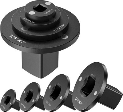 Low Profile Impact Socket Adapter Set, 4pcs Drive Ratchet Adapter Set for 3/4...