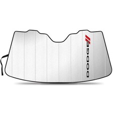 Dodge Logo Universal Fit Auto Windshield Sun Shade at Jumbo Size