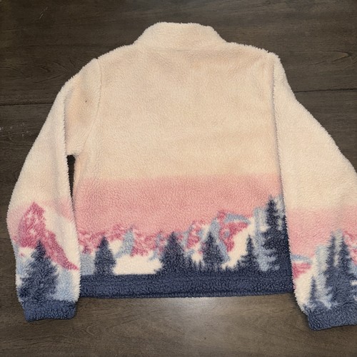 DISNEY Mickey & Minnie Mouse Girls Fleece Pullover Youth Size 8 Pink 1/2 Zip - Picture 6 of 6