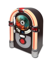 CD Jukebox with Bluetooth, Mini Digital Tabletop Juke Box Speaker Retro Look,...