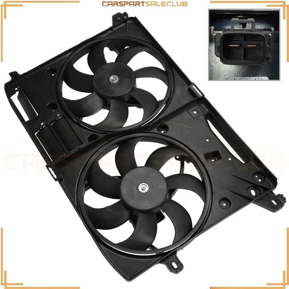 For Ford Edge Lincoln MKX Electric Radiator Condenser Cooling Dual Fan Assembly - Image 3 of 4