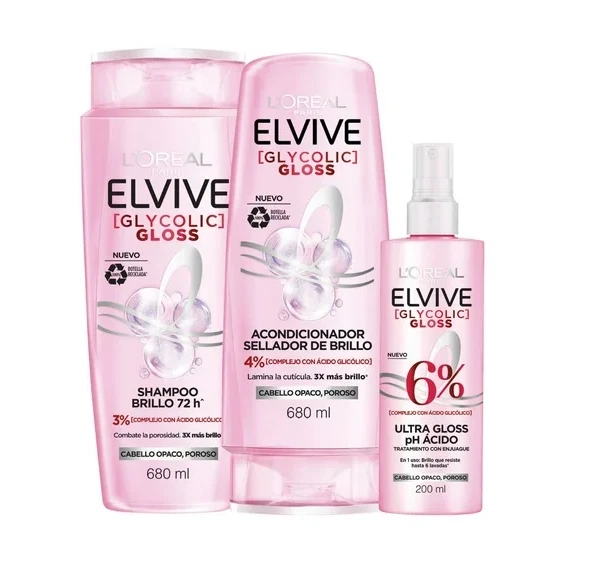 L'Oréal Elvive Shampoo 680 ml + Conditioner 680 ml + Treatment 200 ml - Image 2 of 4
