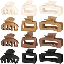 Small Medium Claw Clips For Women, 3 Styles Hair Clips For Thick And Thin Hair