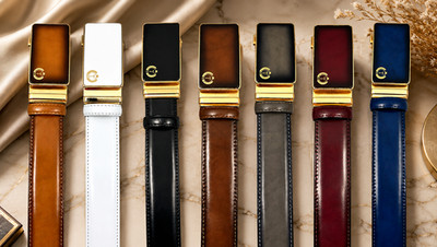 Tucci Di Lusso Belts Handmade  Italian Leather Mens Ratchet Smart Belts