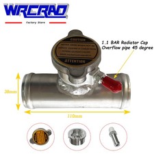 45-degrees 38mm 1-12 Aluminum Inline Radiator Filler Neck 1.5 Hose With Cap 45-degrees 38mm 1-12 Aluminum Inline Radiator Filler Neck 1.5 Hose With Cap