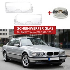 Paar Streuscheiben Scheinwerferglas Klar Für BMW 7er E38 Facelift 99-01
