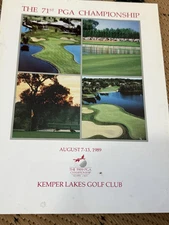 1989 PGA Championship Program PGA Golf 71st Payne Stewart Champion Kemper Lakes