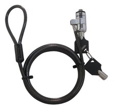 Black Notebook Laptop Keyed Lock Security Cable Anti Theft Device System