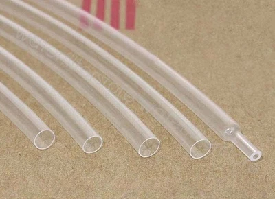 Clear 1mm-180mm Heatshrink Tube 2:1 Heat Shrink Tubing Wire/Cable Sleeving Wrap - image 1 of 4