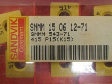 Sandvik Coromant SNMM 15 06 12-71 SNMM 543-71 Carbide Insert Grade 415 Box of 10