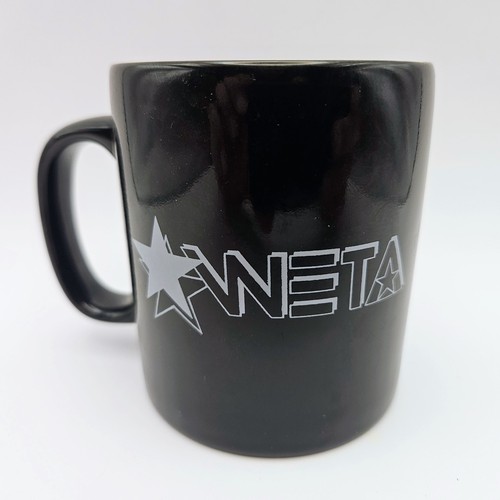 Vintage The MacNeil/Lehrer NewsHour WETA PBS Kaffeebecher schwarz - Bild 2 von 2