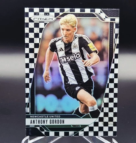2024-25 Panini Prizm EPL ANTHONY GORDON #112 Black &amp; White Checker NEWCASTLE