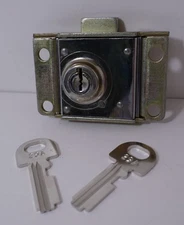 One Original Western Electric 29A #71 Single Slot Payphone Lock & w/2 KEY BLANKS